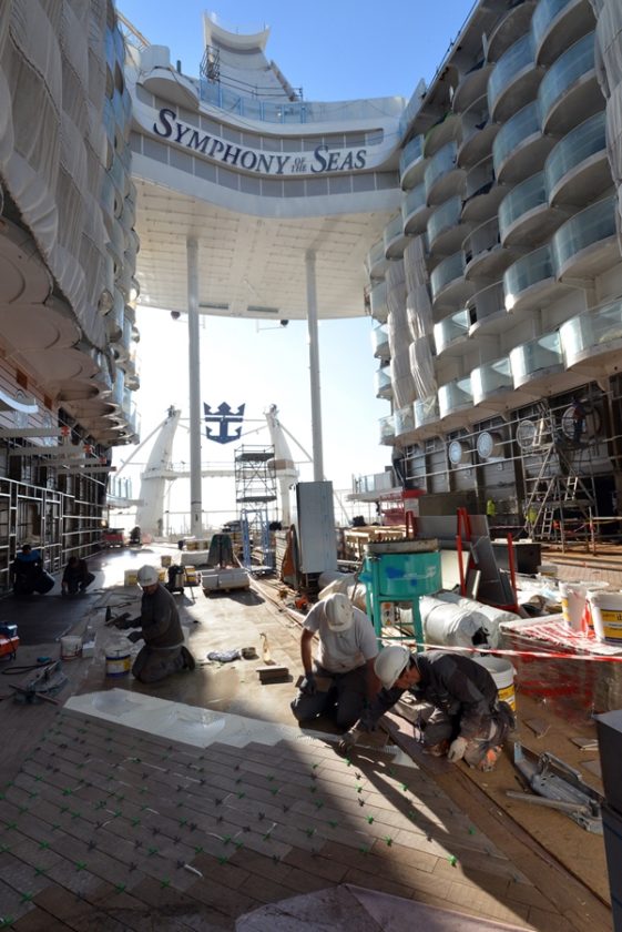 Symphony of the Seas October Construction Photos