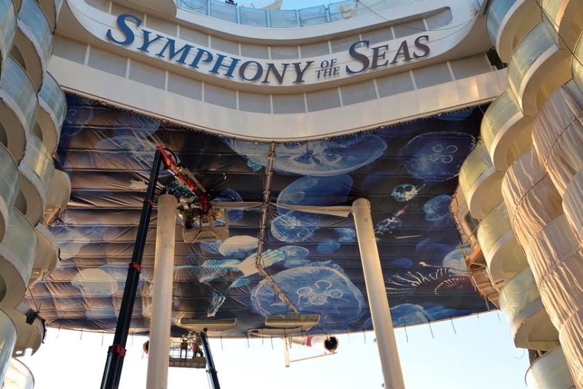 Symphony of the Seas December Construction Photos