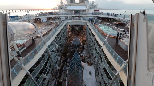 Symphony of the Seas January Construction Photos