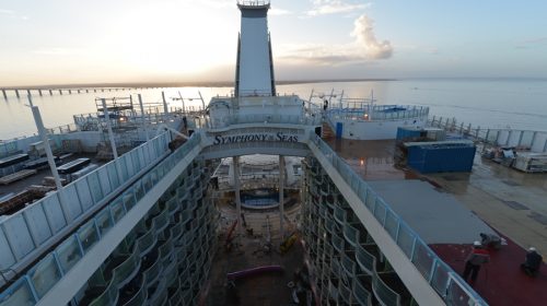 Symphony of the Seas January Construction Photos