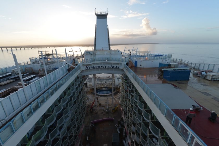 Symphony of the Seas January Construction Photos